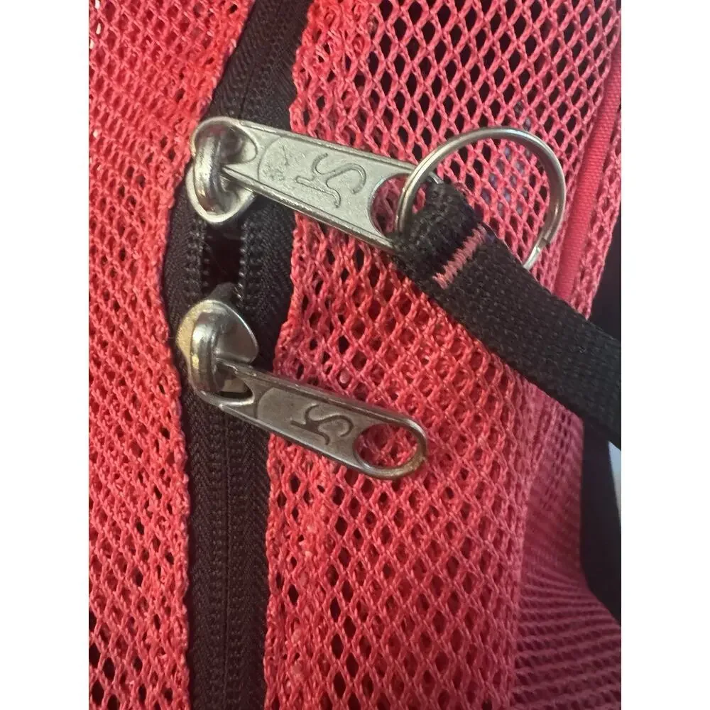 Vintage Y2K JanSport Pink Mesh Backpack Bookbag School Travel Bag